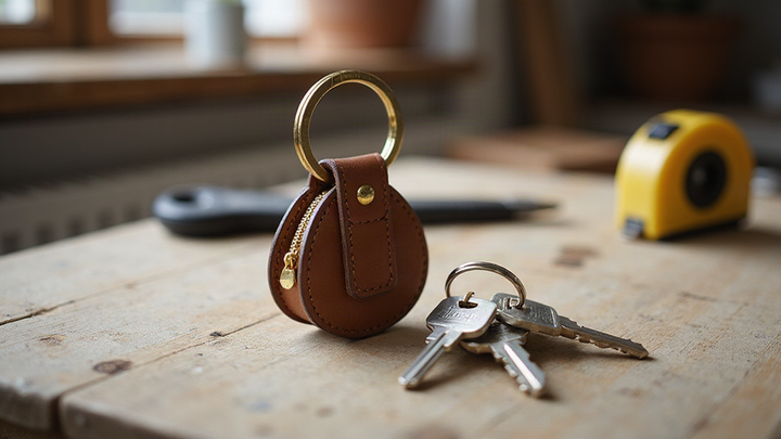 Leather engraved keyrings with coordinates: the story behind the numbers