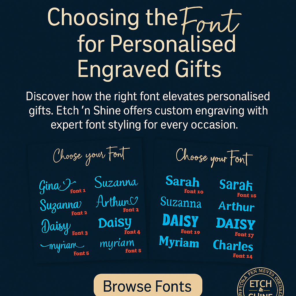 Personalisation That Speaks Volumes: Choosing the Right Font for the Right Occasion