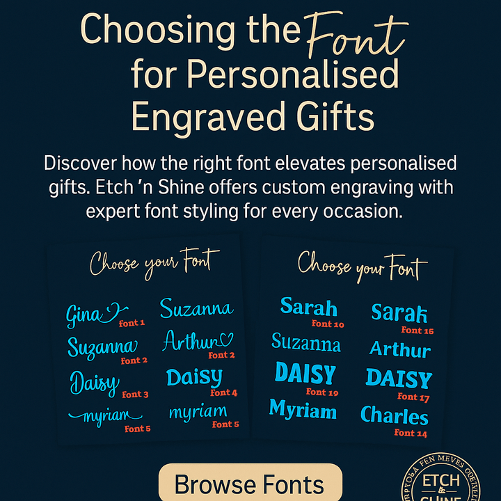 Personalisation That Speaks Volumes: Choosing the Right Font for the Right Occasion