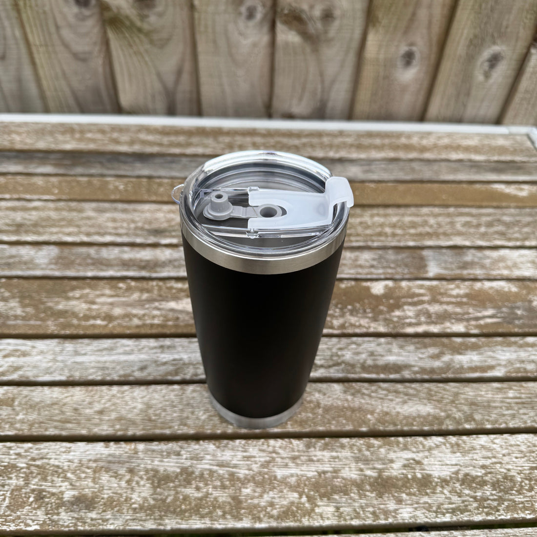 20 Oz Black Tumbler Top
