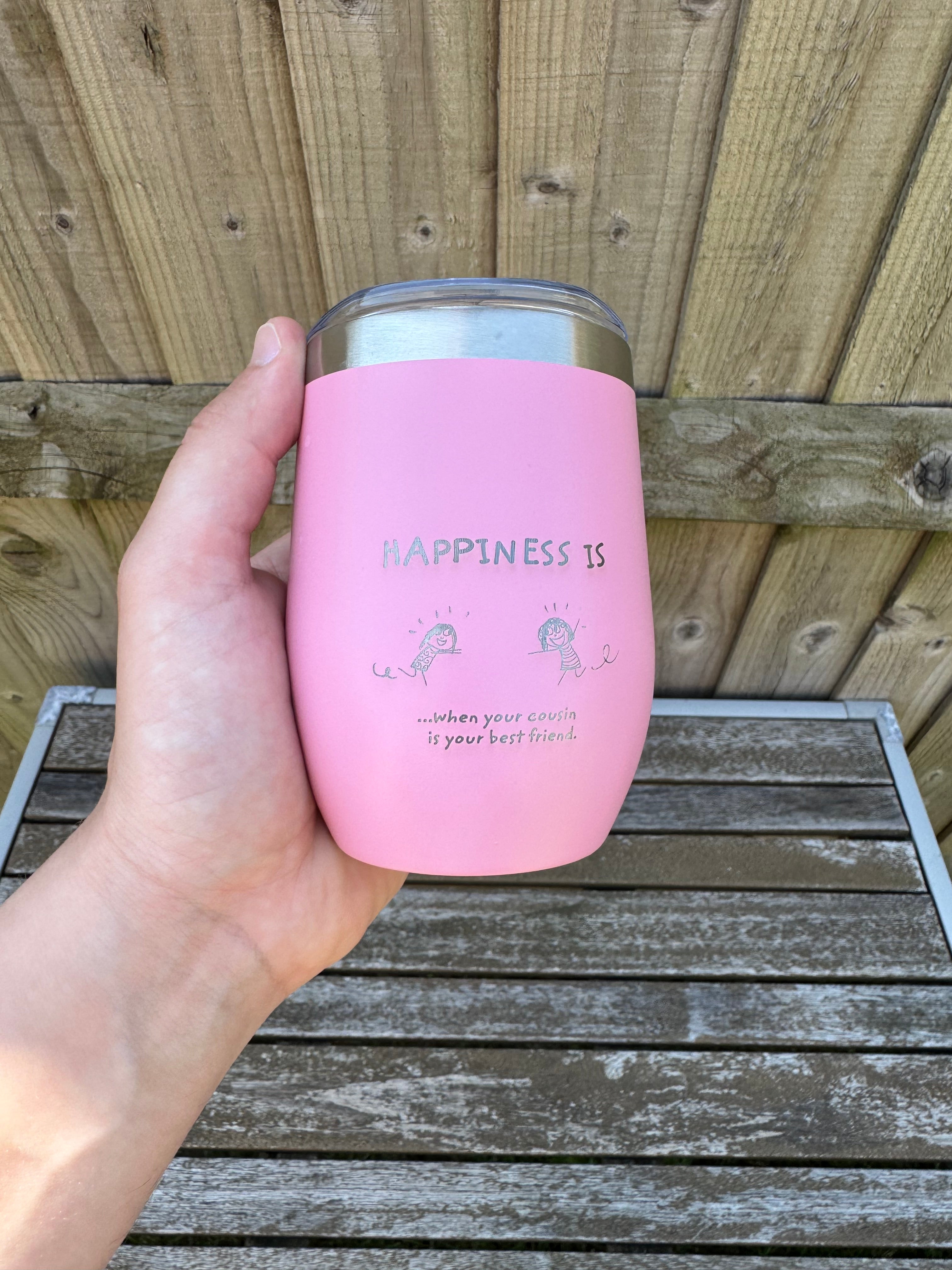 Happiness cousin 20oz Engraved Tumbler