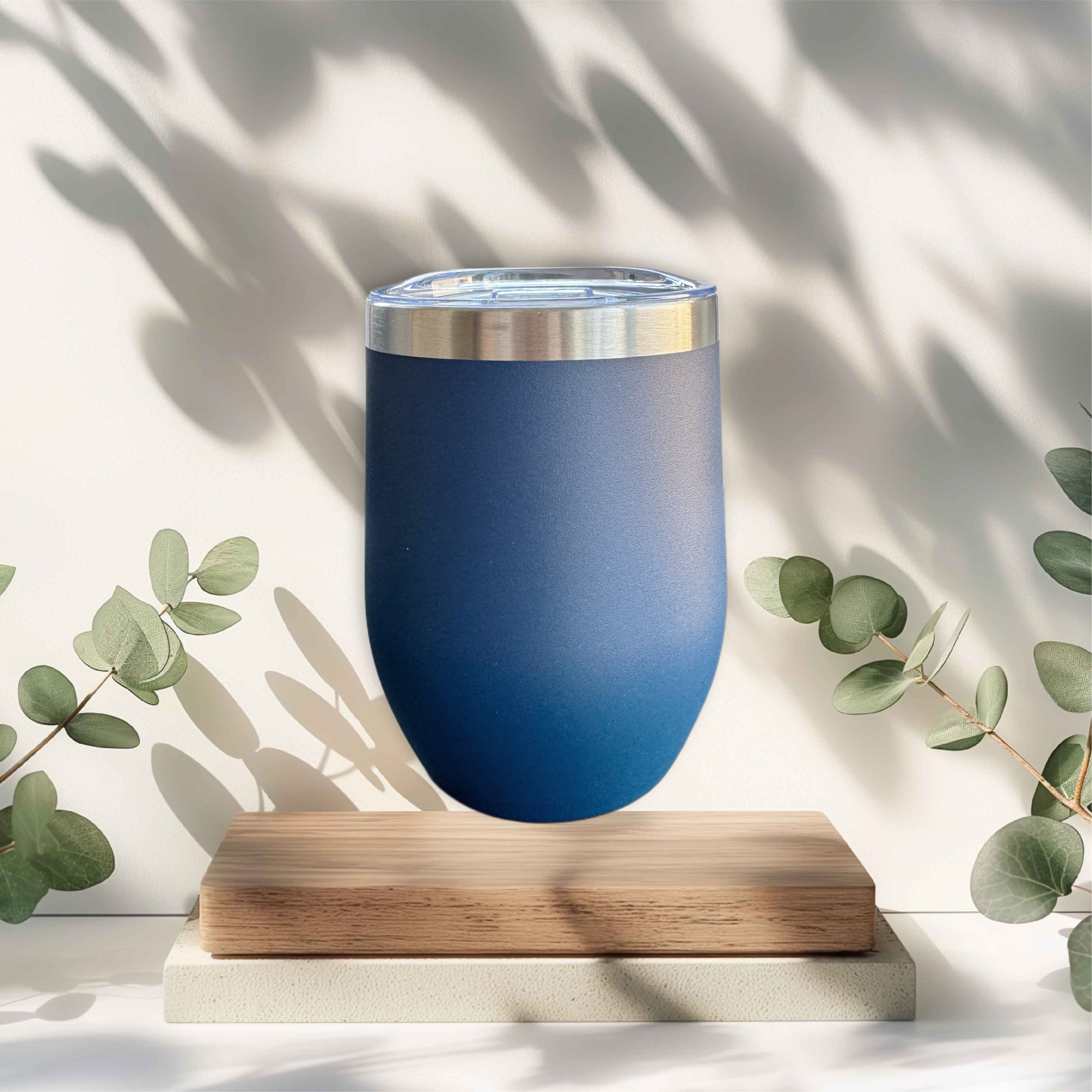 340ml round navy tumbler