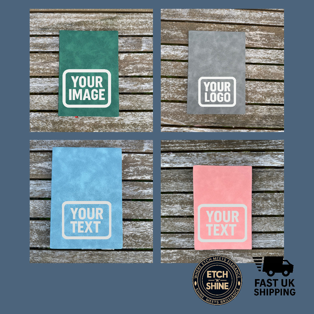 Full set A5 notebooks ready to be engraved.