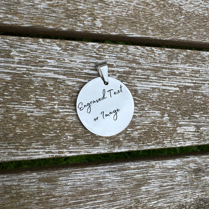 High Polish Mirror Stainless Steel Pendant Option