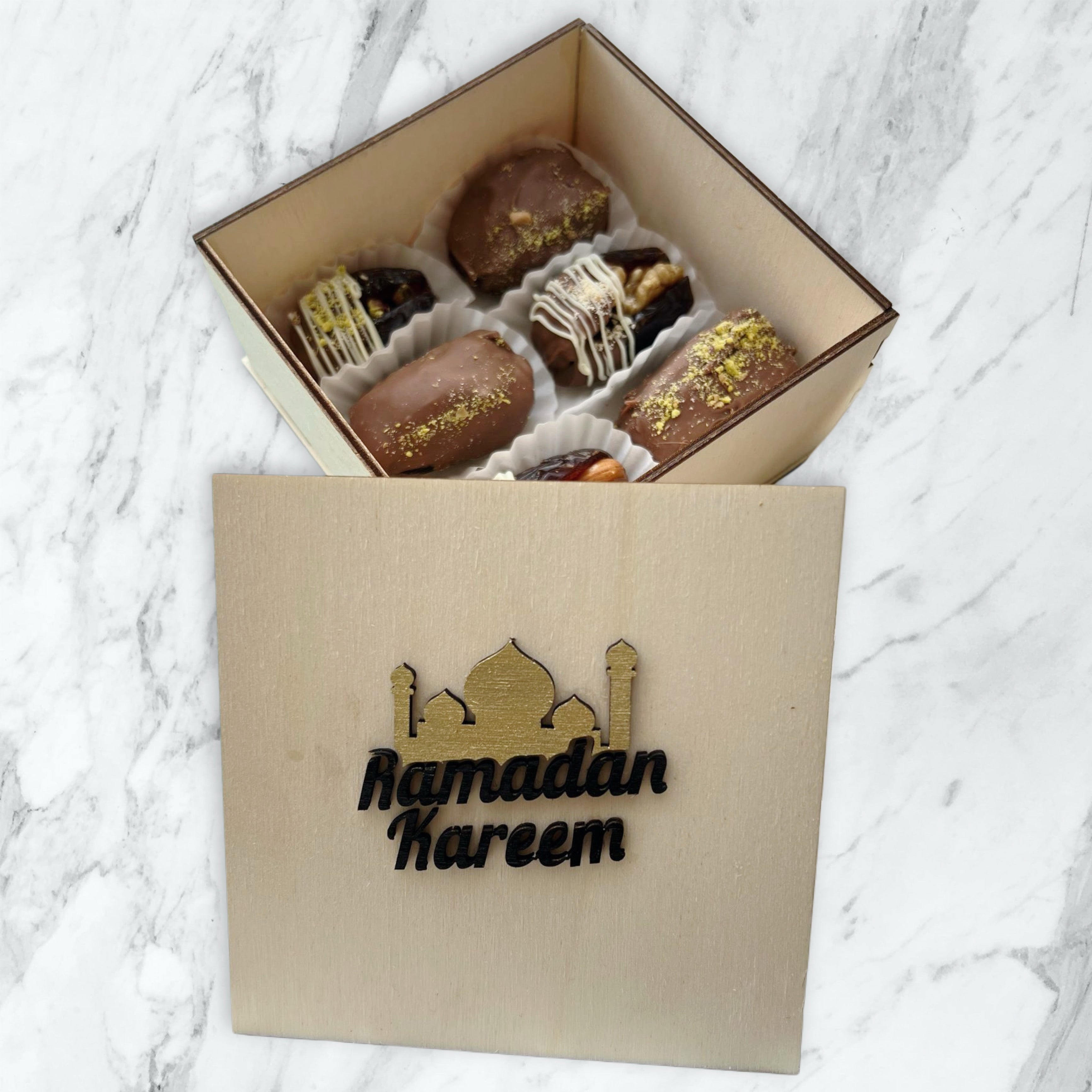 Elegant wooden Ramadan Kareem gift box | Wooden Box | Etch 'n' Shine