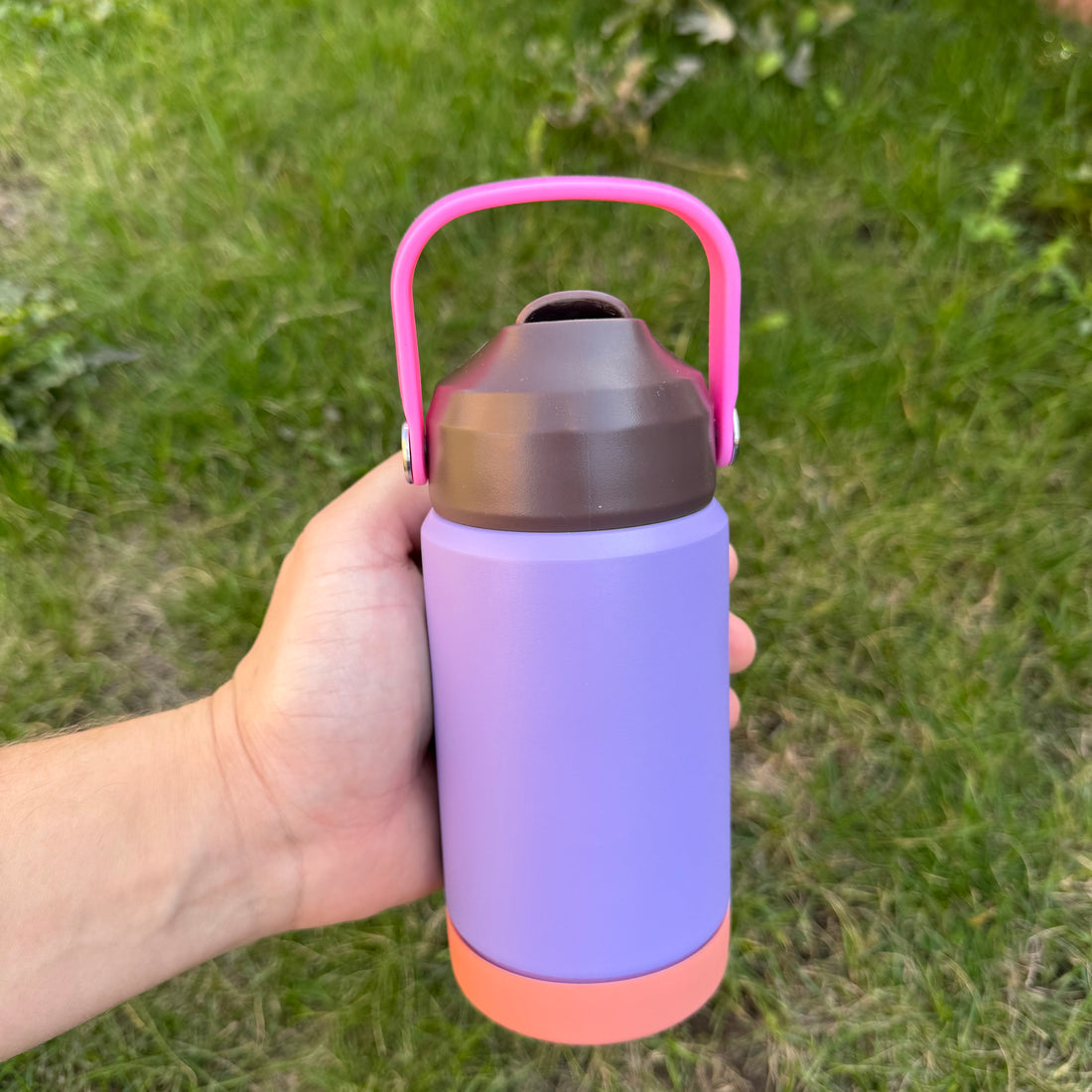 Personalised Kids Stainless Steel Water Bottle – 350ml Flip Lid, Colourful, Leak-Proof
