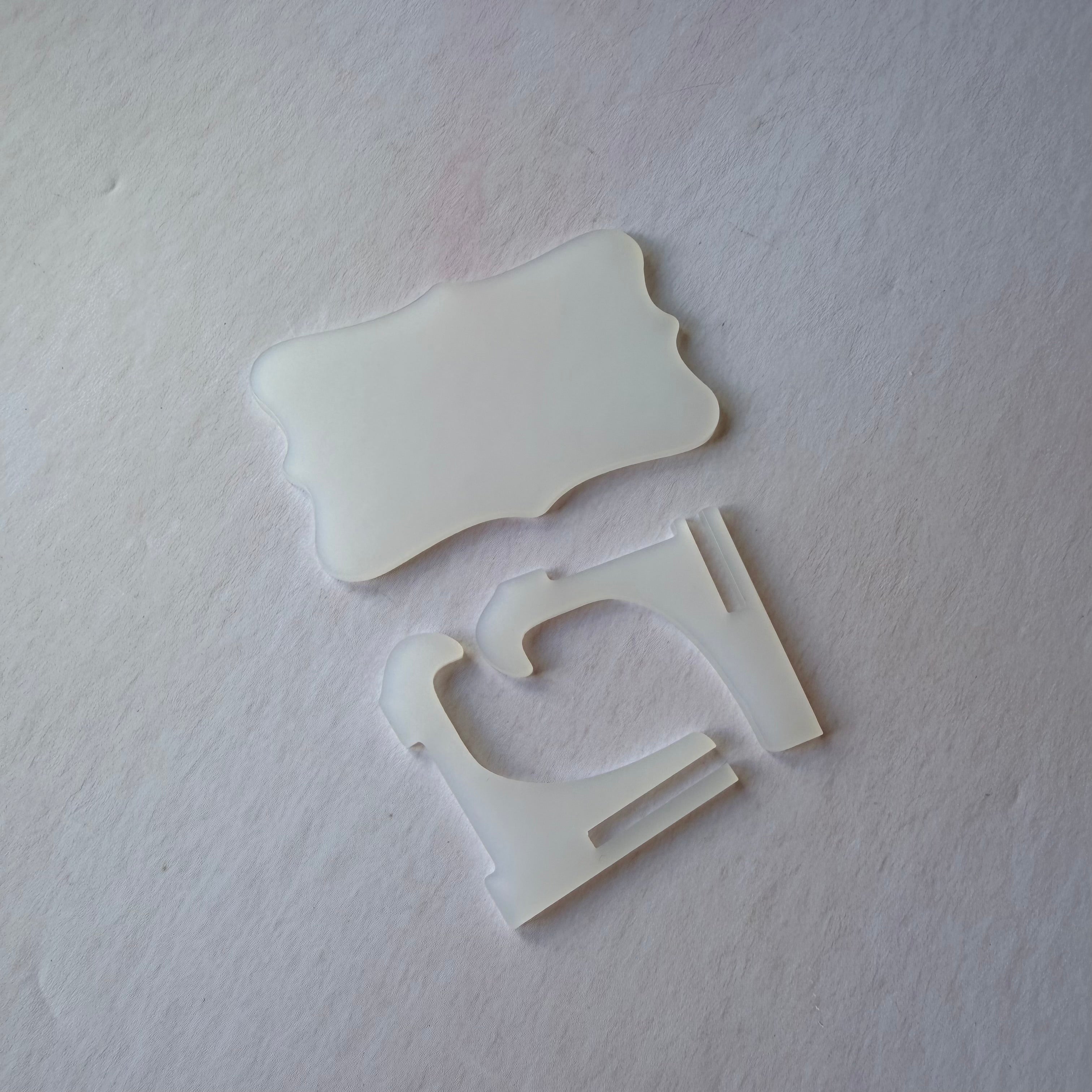 Personalised Acrylic Mini Food Sign – With Matching Stand