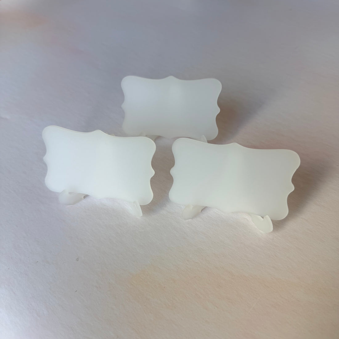 Personalised Acrylic Mini Food Sign – With Matching Stand