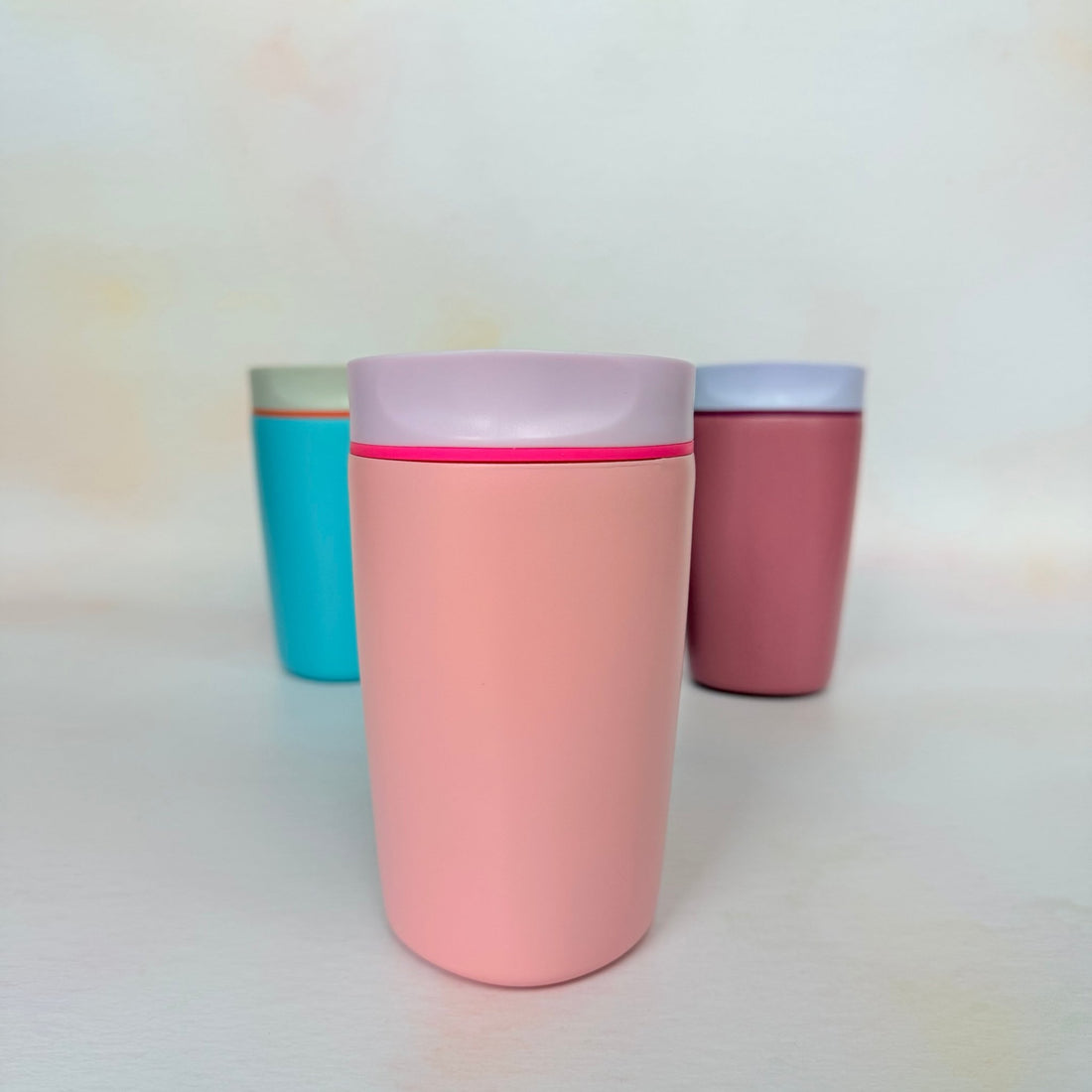 Three colour variants of travel tumbler – personalised stainless steel tumbler – Etch 'N' Shine