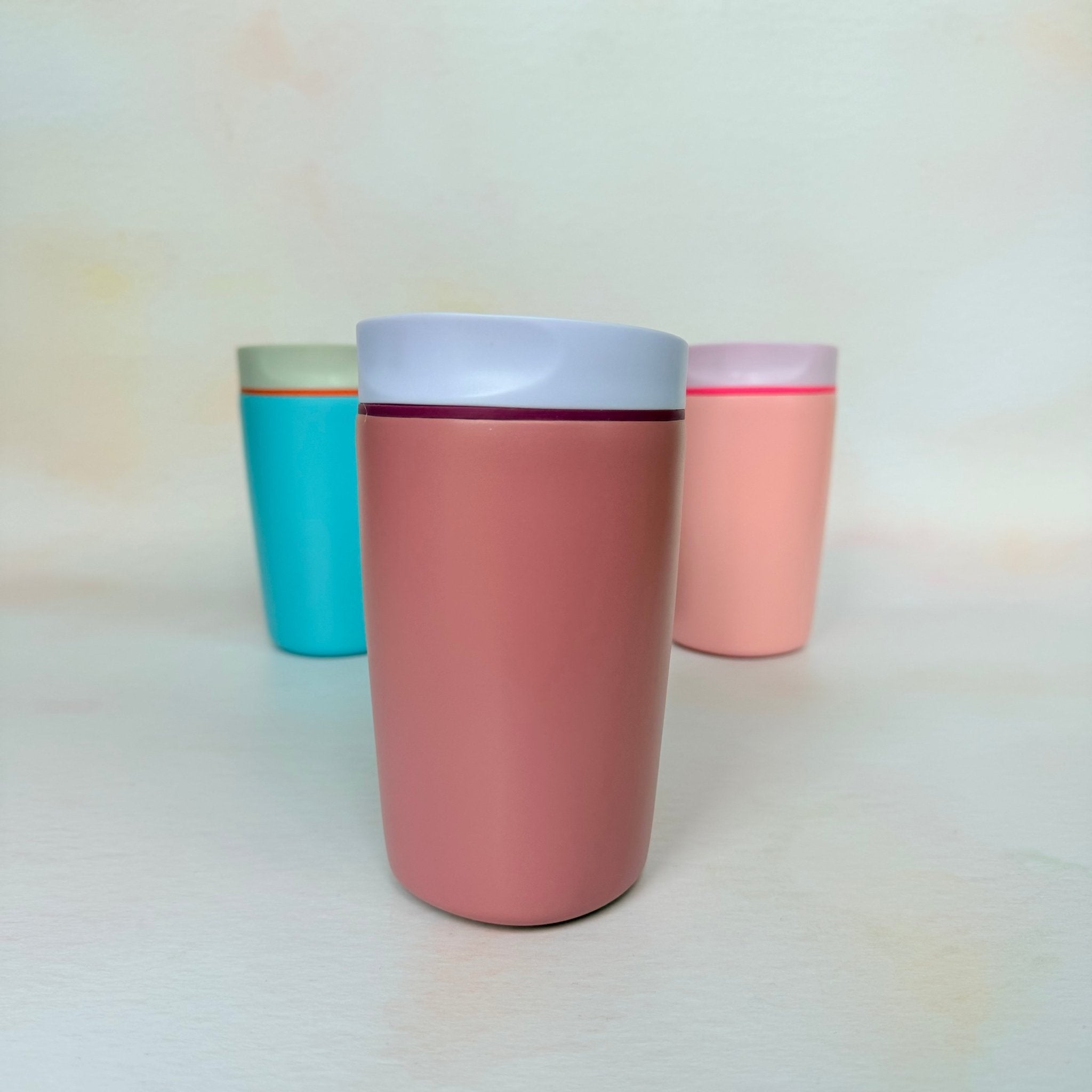 Three colour variants of personalised steel travel tumbler – engraved tumbler – Etch 'N' Shine