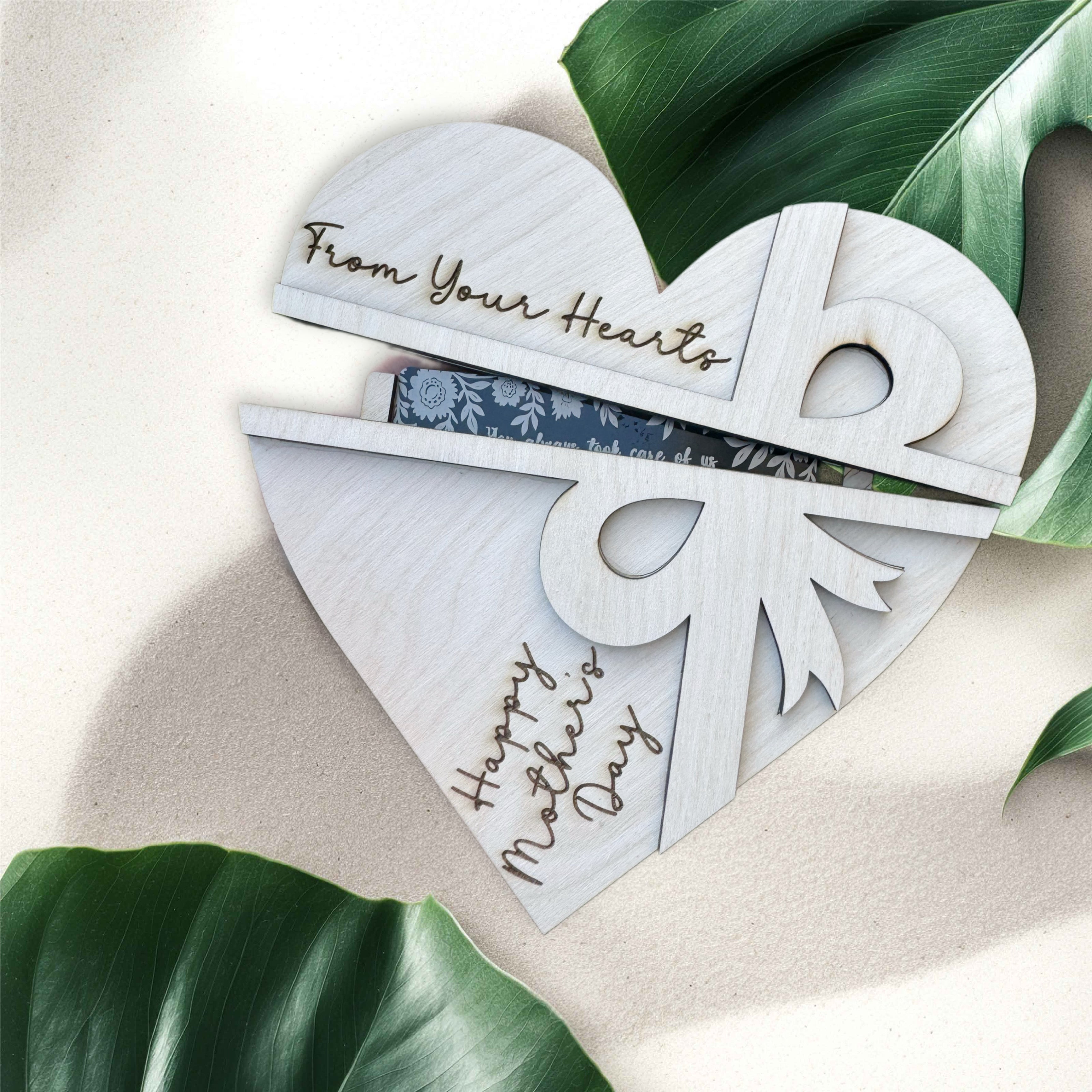 Personalised Heart Gift Card Holder