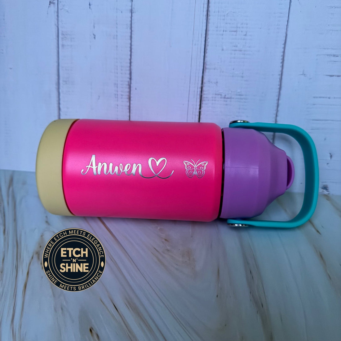 Personalised Kids Stainless Steel Water Bottle 350ml - Etch ‘n’ Shine