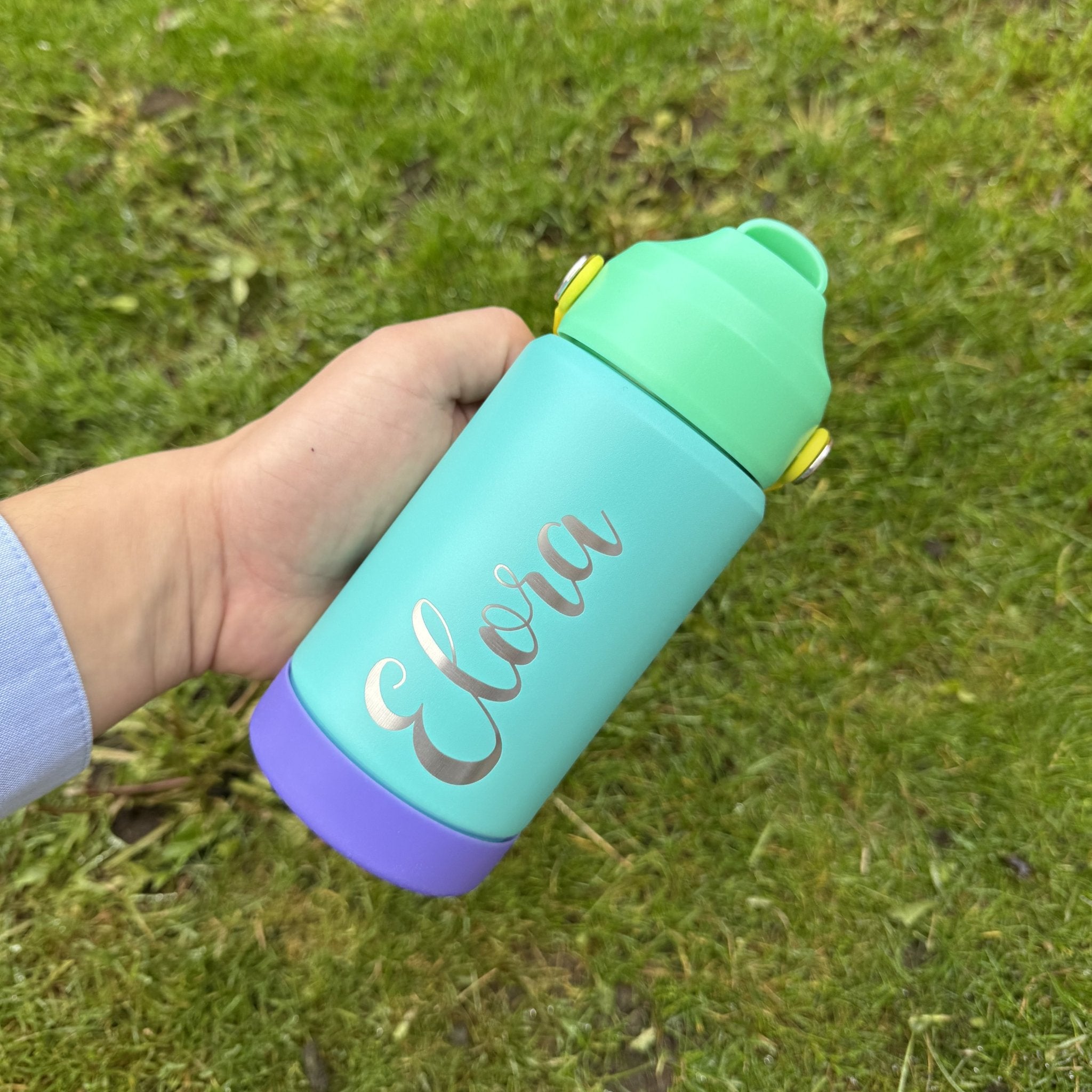 Personalised Kids Stainless Steel Water Bottle 350ml - Etch ‘n’ Shine
