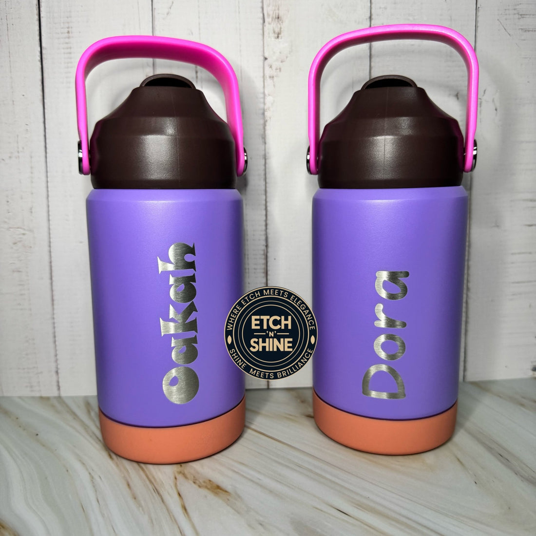 Personalised Kids Stainless Steel Water Bottle 350ml - Etch ‘n’ Shine