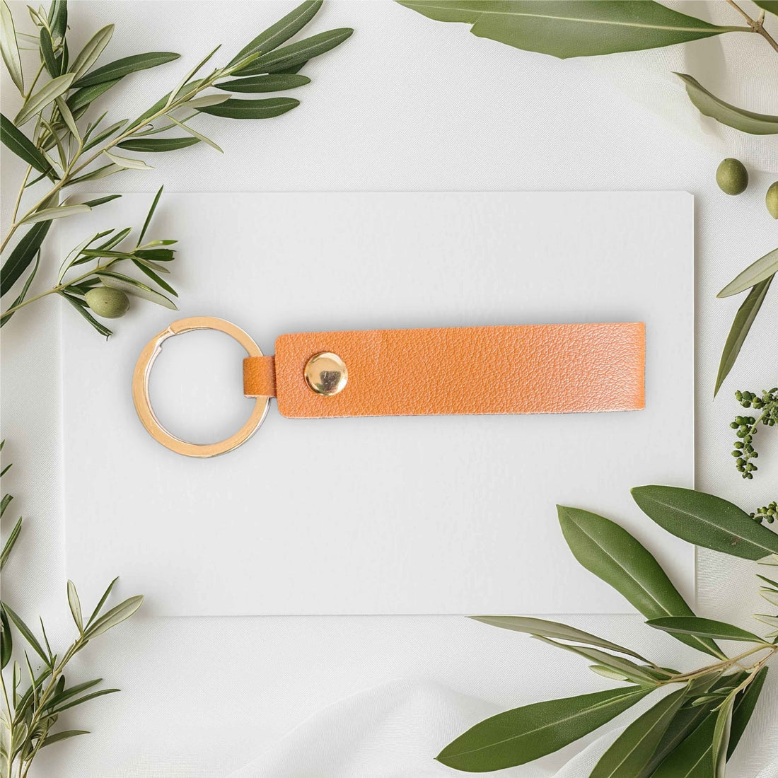 Personalised Leather Keyring – Engraved Gift - Etch ‘n’ Shine