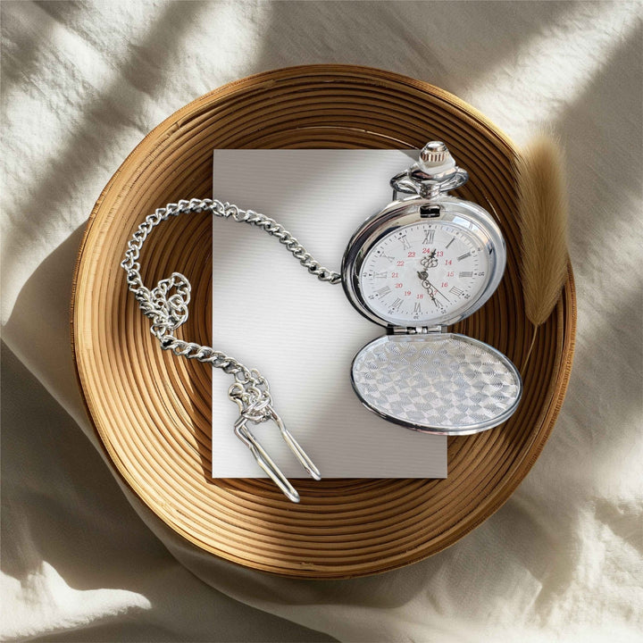 Personalised Vintage Pocket Watch – Engraved Gift - Etch ‘n’ Shine