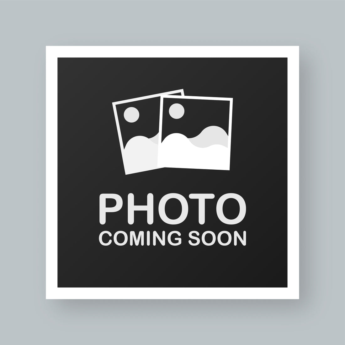 Placeholder image with 'Photo Coming Soon' text and a black square background