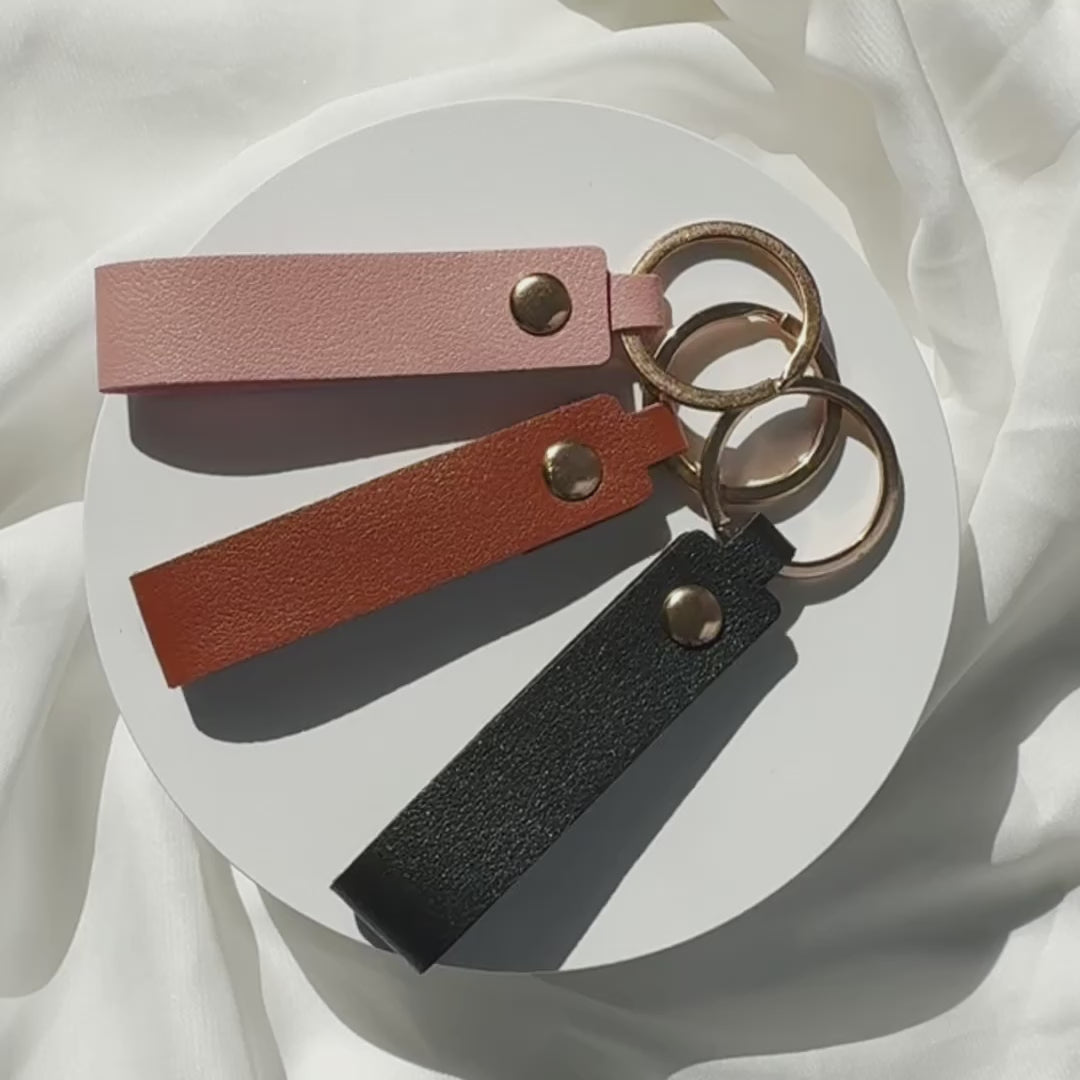 TPU Leather Keychains