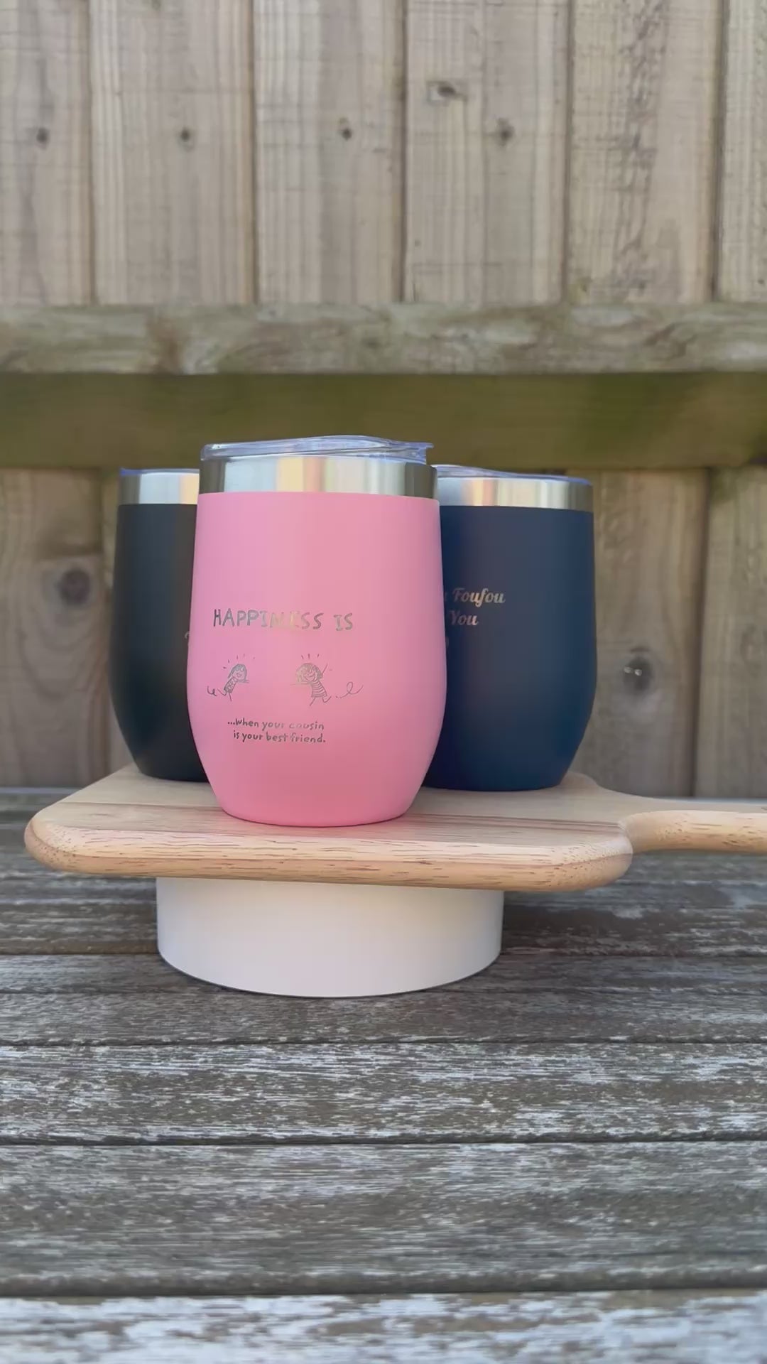 Icon engraved tumbler