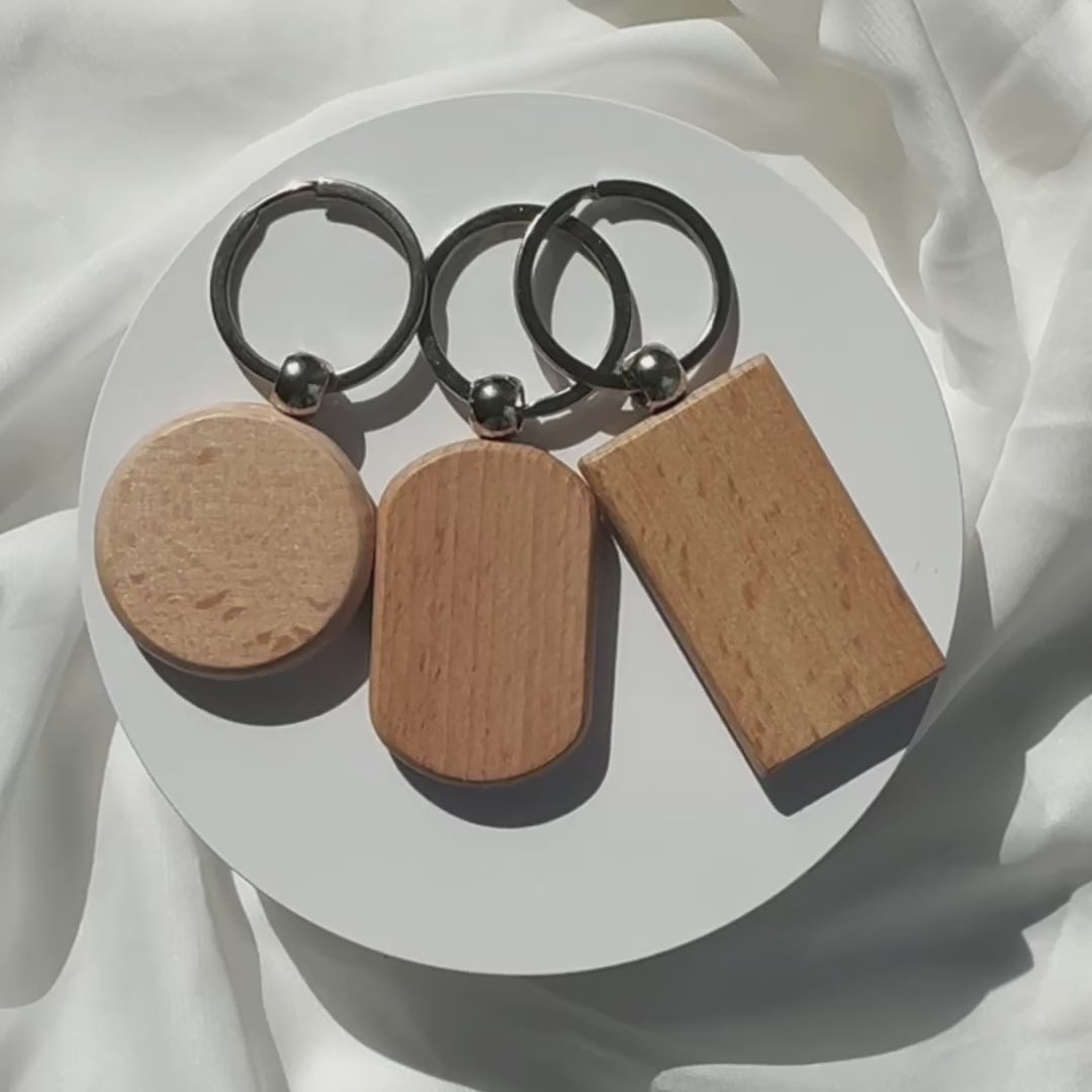 Wooden Keychains