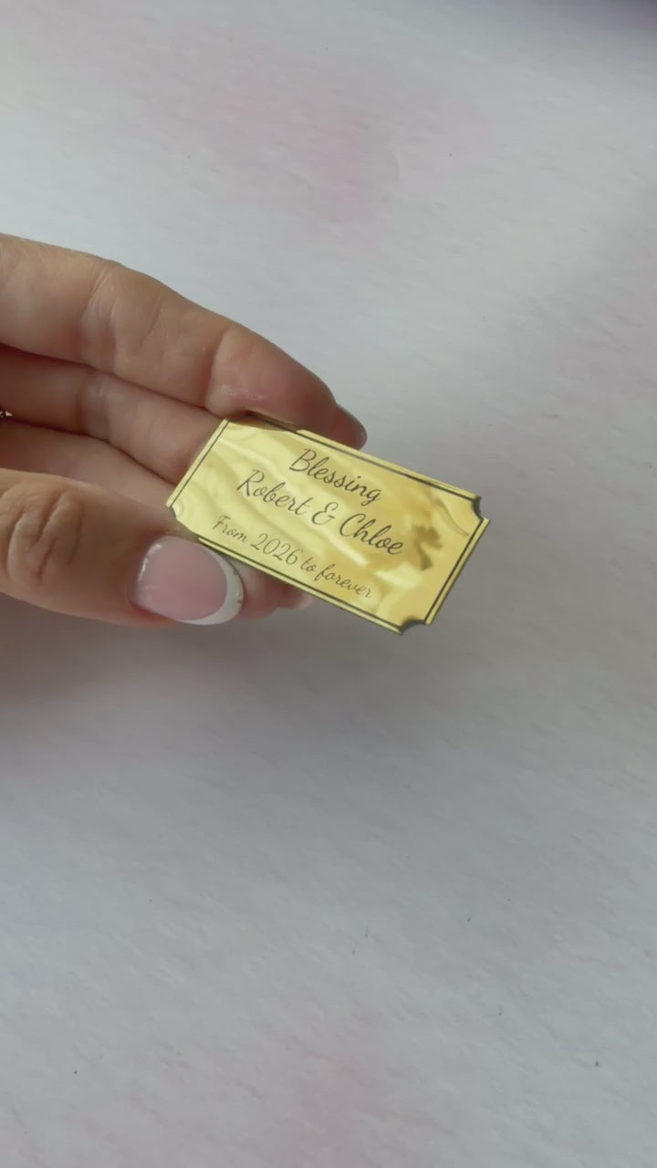 Gold Plated plaque, in demo