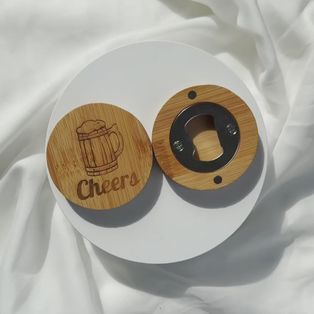 Bamboo Bottle Opener