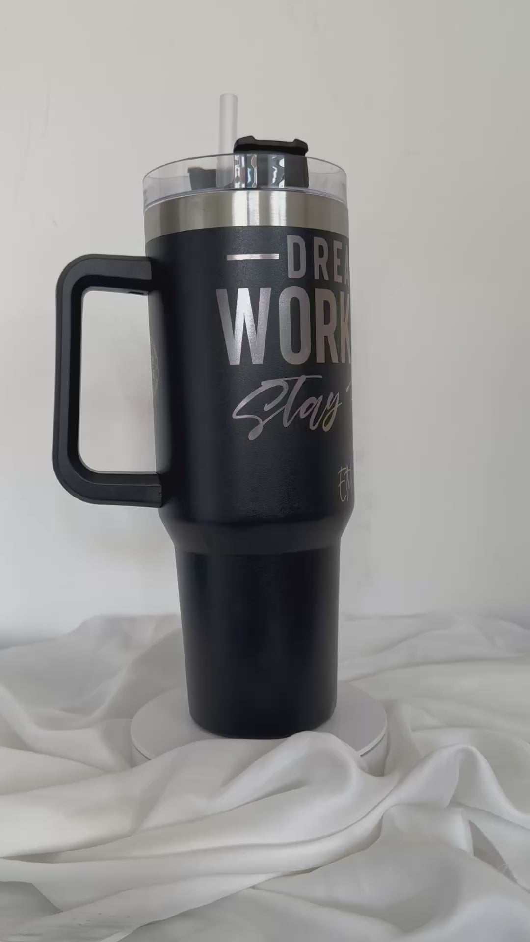 Black Engraved 40oz Tumbler