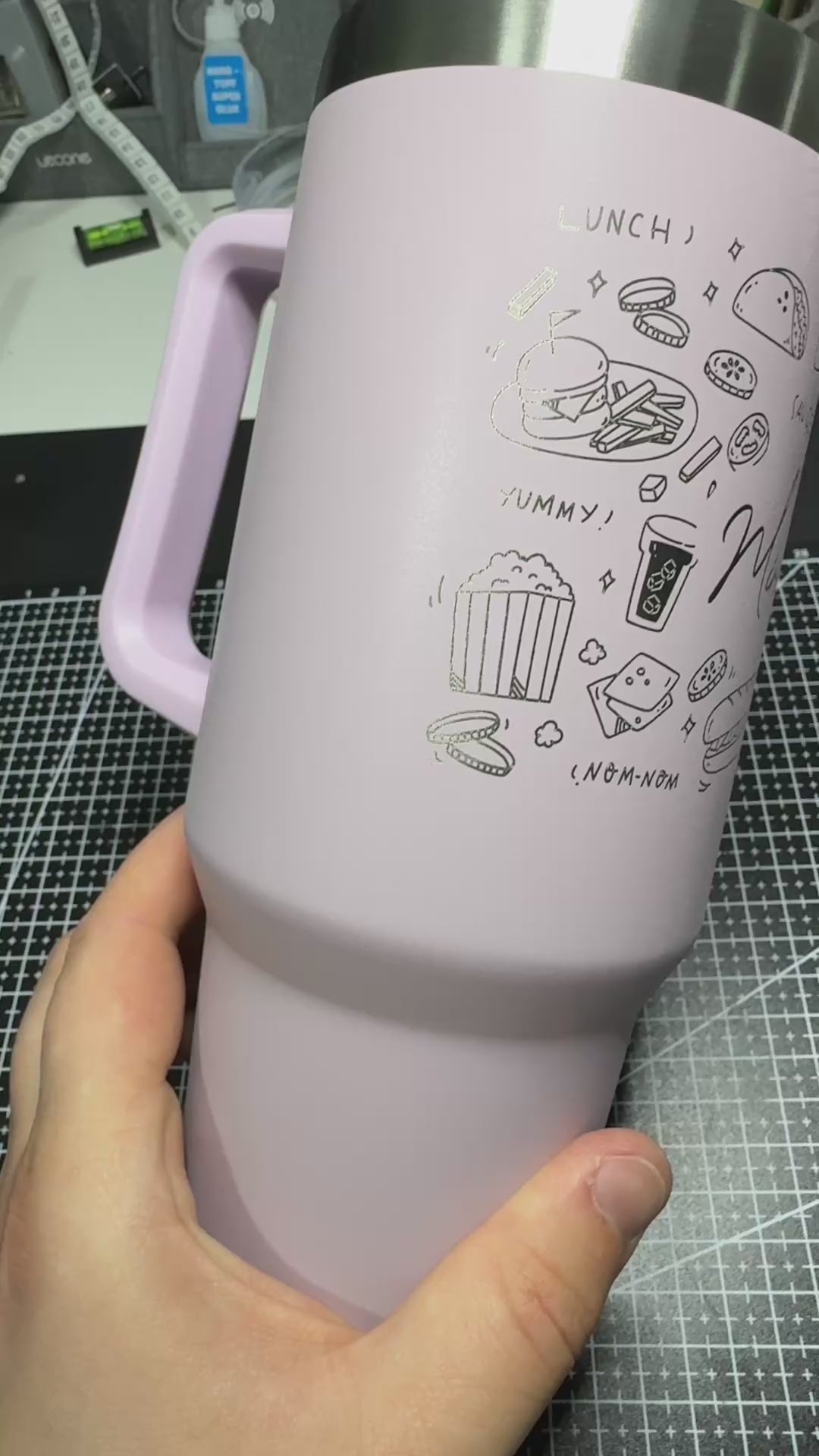 Food Engraved Tumbler
