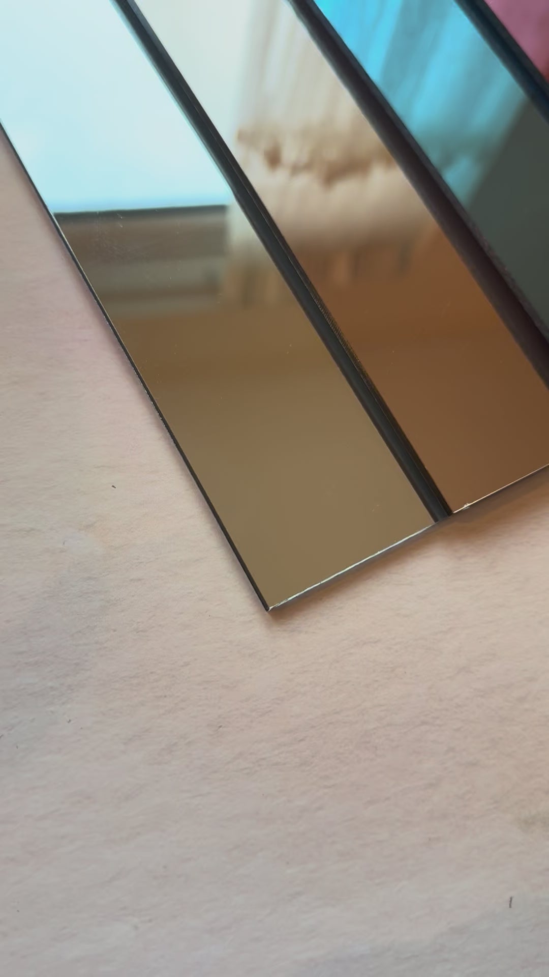 Mirror acrylic sheets in warm tones – gold, silver, blue, rose gold and pink – for laser-engraved cake toppers, cupcake charms and signs – Etch 'N' Shine